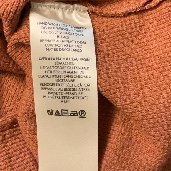 NWT We The Free by Free People Mikah Notch neck top, size XS autumn combo - Picture 9 of 11